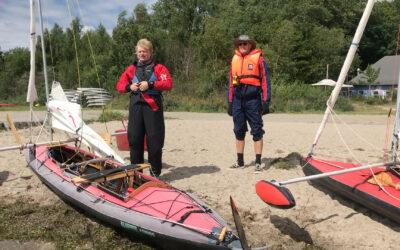 Faltbootsegel Weltmeisterschaft 2023, 29. Juli 2023 Strelasund bei Stralsund, Ostsee